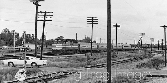 Amtrak, Port Huron, 1984, B&W 1