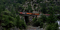 BNSF 754 West.  Rock Creek, CA.