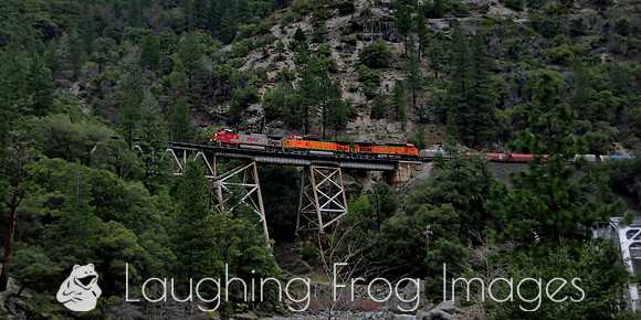 BNSF 754 West.  Rock Creek, CA.