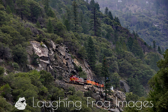 BNSF 754 West.  Feather River Canyon.  CA.