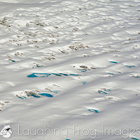 Glaciers, mountains, and snow in and around Taku Inlet taken from a De Haviland DHC-3 Otter of Wings Airways