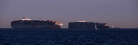 OOCL and Hanjin, Los Angeles - Long Beach, CA