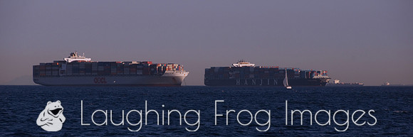 OOCL and Hanjin, Los Angeles - Long Beach, CA