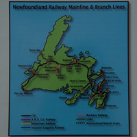 2 - Map of Newfoundland's railways