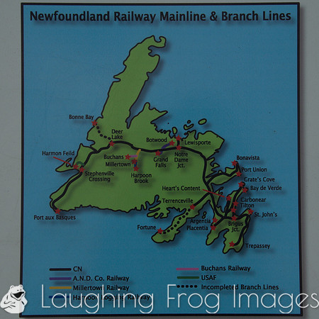 2 - Map of Newfoundland's railways