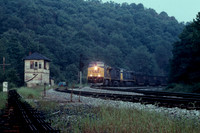 Q Tower and westbound empties, Hardman WV