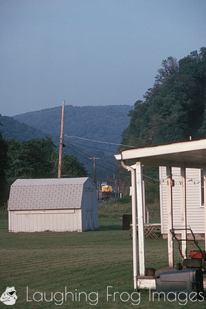 Westbound empties at dusk.  Rowlesburg WV