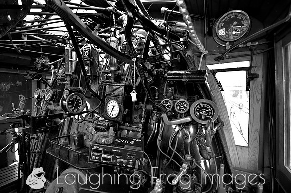 the cab as seen by the engineer