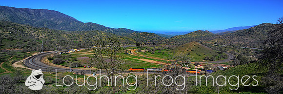 BNSF 66xx West -1.  Tehachapi Loop. Walong, CA.  2016.