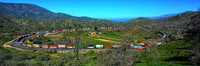 BNSF 66xx West -3.  Tehachapi Loop. Walong, CA.  2016.