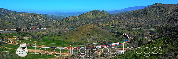 BNSF 66xx West -5.  Tehachapi Loop. Walong, CA.  2016.