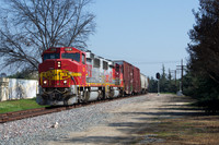 BNSF 124 West at San Dimas Canyon Ave.  San Dimas, CA.