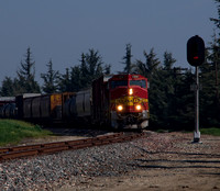 BNSF 124 West at San Dimas Canyon Ave.  San Dimas, CA.