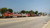 BNSF 111 - 101 along Wheeler Avenue, La Verne, CA