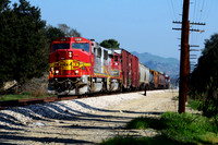 BNSF 124.  Glendora, CA.