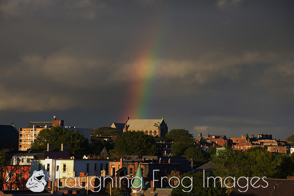 Rainbow over Saint John, New Brunswick