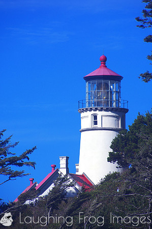 Heceda Head Lighthouse from the walking path