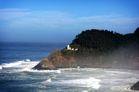 Heceta Head Lighthouse and mist