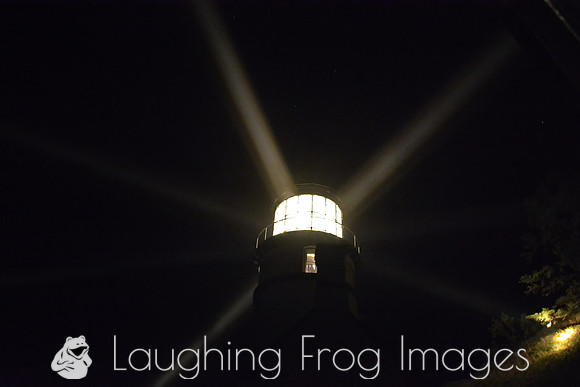 Heceda Head Lighthouse and beams of light.  Print at your own risk.
