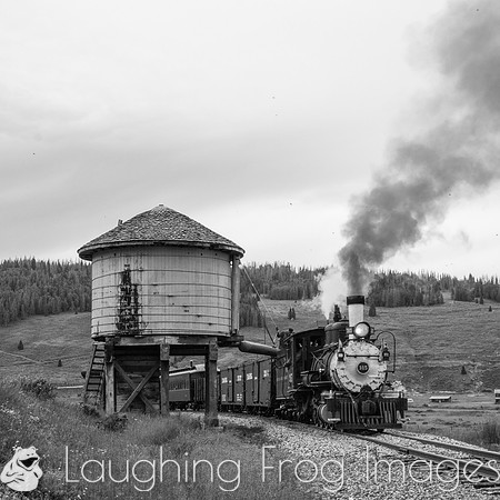 DRGW 315 Photo Freight on the C&TS RR, Los Pinos tank
