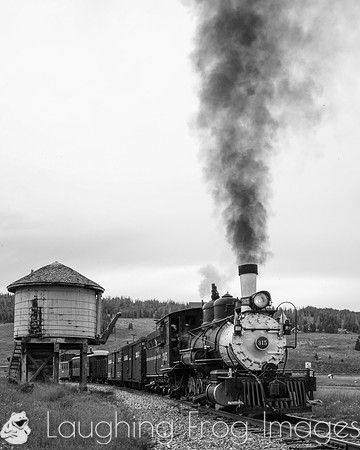 DRGW 315 Photo Freight on the C&TS RR, Los Pinos tank