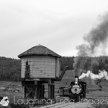 DRGW 315 Photo Freight on the C&TS RR, Los Pinos tank