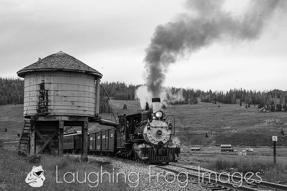 DRGW 315 Photo Freight on the C&TS RR, Los Pinos tank