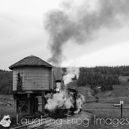 DRGW 315 Photo Freight on the C&TS RR, Los Pinos tank