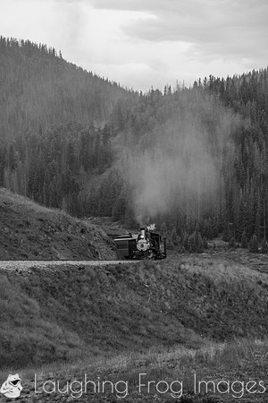 DRGW 315 Photo Freight on the C&TS RR, Los Pinos
