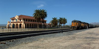 UP 3658 West and Kelso Depot.  Kelso, CA.