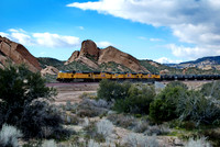 UP 8219 West.  Cajon Pass CA.