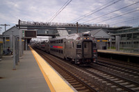 NJT 7017 Multi-Level Cab Car, Newark International Airport Station