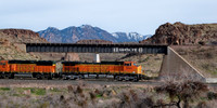 BNSF 5054 West, Kingman Canyon AZ