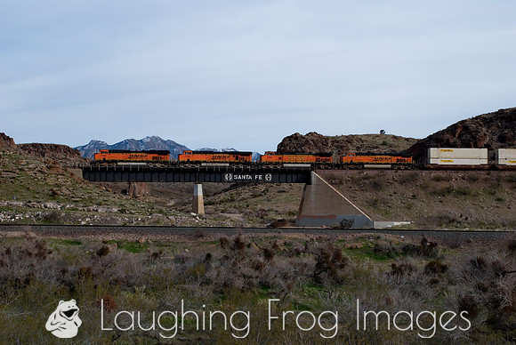BNSF 7590 East, Kingman Canyon AZ