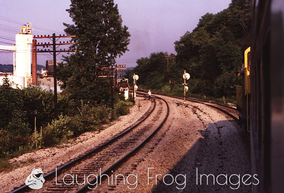 A local is in the siding, a crewman will give a roll-by.