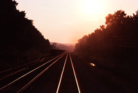 Fading away into the night at Montour Junction.