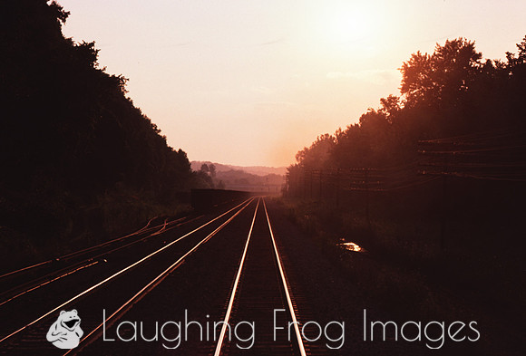 Fading away into the night at Montour Junction.