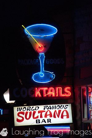 Sultana Bar neon sign, Williams AZ