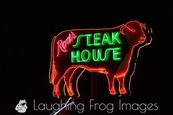 Rod's Steak House neon sign, Williams AZ 1