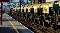 66 114 EWS aggregate train at Stratford - 3
