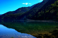 Reflections in green.  Lake Crystal, Olympic N.P.