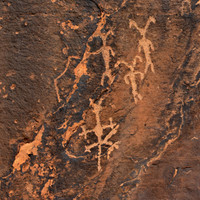 Photographs of petroglyphs in Rock Art Canyon on Rock Art Ranch in St. Joseph, AZ.  The canyon was formed by Chevelon Creek.  The petroglyphs date back thousands of years.