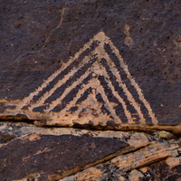 Photographs of petroglyphs in Rock Art Canyon on Rock Art Ranch in St. Joseph, AZ.  The canyon was formed by Chevelon Creek.  The petroglyphs date back thousands of years.