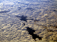 Polar Icepack, Hudson Strait.  From 39,000 feet on a 777. 2