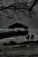 Little green bucket.  Princeville Pier.  Princeville, Kauai, HI.