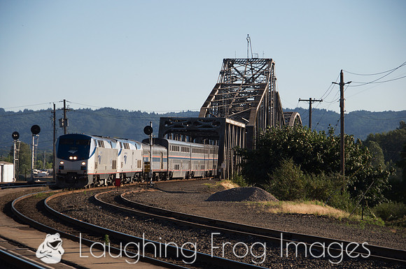 Northbound Coast Starlight.  Vancouver, WA.