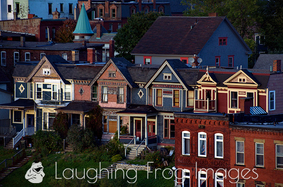 Row Houses at sunset, St. John NB