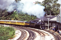 C&O 614 passing the Connellsville Freight Station