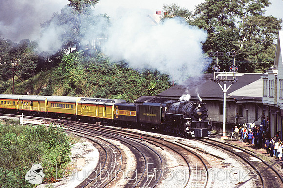 C&O 614 passing the Connellsville Freight Station