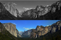 Tunnel View two ways